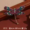 Broche de Libélula de Lujo Ligero de Alta Calidad para Mujer Pines de Aleación Incrustados con Diamantes de Cristal de Alta Calidad Diseño de Nicho de Insectos Corsage de Insecto