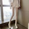 Calcetines de rejilla sexys de luna para mujer, calcetines largos y finos de otoño, medias de seda antigancho, hermosos calcetines para las piernas.