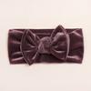 Pañuelo de Cabeza de Terciopelo Cálido de Invierno para Bebé Europeo y Americano, Accesorios para el Cabello con Lazo Suaves y Cómodos para Niños, Diademas para Niñas