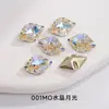 Botones de Diamante Austriaco de Vidrio de Alta Gama Cristal K9 Forma Especial Cosidos a Mano Punta de Diamante Agujero Horizontal Ropa DIY Zapato Bolsa Joyería Accesorios
