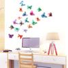 Fabricante de Calcomanías de Pared Venta al por Mayor Nuevas Mariposas Estéreo 3D 21 Piezas para Dormitorio y Sala de Estar Calcomanías de Pared Sk-Hd-001-006