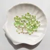 Nuevo Estilo Flor de Cerezo Estampada en Oro con Bordes Dorados y Plateados 15 mm Pétalos Perlados de Dos Tonos Materiales Hechos a Mano para Bricolaje Accesorios para el Cabello de Estilo Antiguo Ramo