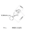 Prata de Lei S925 Banhada a Ouro 18K Fecho de Mola Argola Fechada Colar Pulseira Conector Círculo Acessórios para Joias DIY Atacado