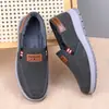 Zapatos Casuales de Tela Lavada para Hombre, sin Cordones, para Invierno, con Forro de Felpa, Ligeros, Cómodos para Papás de Edad Media y Mayores, Suela Suave