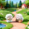 Linda Figurita de Oveja para Regar Flores en Micro-Paisajes, Partículas Kawaii, Adornos DIY para Jardinería y Paisajismo, Accesorios Colgantes, Pequeños Adornos de Escritorio