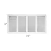 Venta al por mayor del fabricante Rejilla metálica para ventilación de retorno de aire acondicionado Rejilla de lamas de hierro Ventilación de retorno Ventilación de pared transfronteriza Comercio exterior