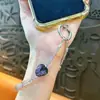 Cadena para Teléfono con Abalorios de Fresa Incrustados de Diamantes, Llavero, Colgante para Mochila, Llavero de Coche, Regalo Pequeño, Venta al por Mayor de Comercio Exterior