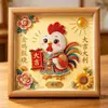 En Stock Entrega Rápida Set DIY de Pintura de Perlas Enmarcada 25x25 con Algunos Diamantes de Imitación Venta al por Mayor de Fábrica de Pintura de Diamantes En Stock