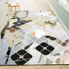 Alfombra de estilo nórdico para sala de estar, mesa de centro sencilla, sofá, dormitorio, alfombra de cobertura total, alfombra de mesita de noche, alfombra de área grande para uso doméstico