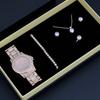Reloj de pulsera para mujer 5 piezas joyería reloj transfronterizo Reloj de cuarzo para mujer traje de 5 piezas comercio exterior
