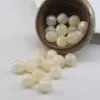 Contas Redondas Douradas com Furo Grande em Resina em Formato de Nuvem Acessórios para Cinto de Roupas Estilo Chinês Hanfu Contas Soltas Imitação Olho de Gato Boêmio DIY