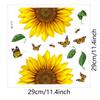 M-217 comercio exterior venta caliente girasol mariposa pegatinas de inodoro baño inodoro embellecedor decorativo pegatinas de pared mayoreo