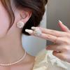 Pendientes de plata S925 estilo francés retro, ligeros, de lujo, elegantes, con forma de camelia, con esmalte esmaltado en forma de gota, nuevos pendientes de moda para mujer.