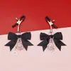Pinzas para pezones de pata de gato de SM con campana de mariposa para hombres y mujeres, juguetes sexuales de entrenamiento de senos, pinzas eróticas de metal para pezones con campana