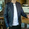 Comercio exterior transfronterizo otoño e invierno nuevo casual motocicleta chaqueta de cuero para motocicleta guapo abrigo para hombre cuero pu para hombre