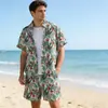 Camisa Grafite Personalizada de Comércio Exterior Transfronteiriço Masculina Manga Curta Solta Versátil Tecido Fino Seda de Gelo Top Jovem