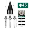 Broca para hendir leña vástago hexagonal martillo percutor eléctrico pequeño taladro percutor abridor de agujeros taladro eléctrico cono hendedor de leña carpintería