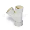 Changsheng plástico PVC conexões de tubo ar condicionado gotejamento T inclinado 45 graus tipo Y trigêmeo Interface tubo de drenagem