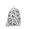 Mochila al por mayor 2024 Nueva Moda Color Mariposa Mochila Escolar para Estudiantes Trendy Casual Simple de Nylon