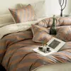 Juego de Cama de Terciopelo de Leche Otoño e Invierno Juego de Cuatro Piezas Funda de Edredón Gruesa de Terciopelo Coral de Doble Cara Sábana de Franela Individual Juego de Tres Piezas