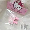 Desenho Japonês Rosa KT Pente de Cabelo Suit Menina Doce BB Clip Cabeça de Bola Tendão de Borracha Clip Bico de Pato Acessórios de Cabelo Fofos