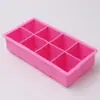 Fabricante Venta al por Mayor Bandeja de Hielo de 8 Orificios Juego Combinado de Bolas de Hielo Molde Grande para Hacer Hielo Herramienta de Cocina para Bartender Molde de Hielo de Silicona