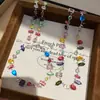 ¡Brillante y deslumbrante! Collar de gota de agua de circón, cadena para la clavícula estilo corte vintage, juego de joyería de lujo ligero de alta gama