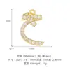 Pingente Letra Árabe Zircônia Material DIY Base de Cobre Banho de Ouro Retentor de Cor 14K Pingente de Letra com Acessório de Corrente