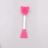 Brocha para Mascarilla Sencilla Doble Cabeza Doble Propósito de Silicona Brocha para Mascarilla DIY Brocha para Barro Herramienta de Maquillaje de Belleza para Mascarilla Casera de Salón de Belleza