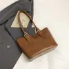 Bolso Tote Maillard Retro de Moda para Mujer, Gran Capacidad, Bolso Sencillo para el Hombro para el Día a Día, Bolso de Hombro Versátil Casual para Mujer