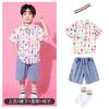 Disfraces de Actuación de Animación Infantil Uniformes de Clase de Escuela Primaria Trajes de Actuación Estilo Lindo de Jardín de Infancia Vestidos con Letras