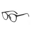 Gafas estilo universitario ultraligeras anti luz azul cara redonda retro net red lisas montura grande espejo montura femenina Danyang gafas al por mayor