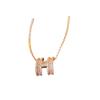 Real Gold galplaqueado diamante carta colar Coreia do Sul moda all-match clavicle cadeia leve luxo high-grade colar fábrica atacado