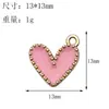 Acessórios de Liga para Joias DIY Rosa Dia dos Namorados Coração Coração de Pêssego Colar Brincos Pulseira Chaveiro Pingente