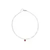 Collar Casual y Exquisito de Plata 925 con Grano de Café con Goteo de Aceite para Mujer, Lujo Accesible Cadena de Clavícula Tirable de Gama Alta de Nicho