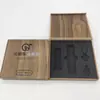 Empaque de Terminal Caja de Madera Almacenamiento Soporte Interior Impresión de Logo Música para Coche Tapa abatible Caja de Empaque USB Digital