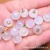Ágata Vermelha Maçã Pingente Pequeno DIY Colar Pulseira Acessórios Pingente Pequeno Pulseira com Pingentes Acessórios Joias Pequeno Pingente