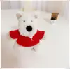 [Solo Ropa] Ropa para Cachorros West Highland Accesorios Lindos Suéter Sombrero Set de Abrigo