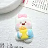Cachorro de expresión linda de dibujos animados pegamento de crema DIY pasador hecho a mano joyería caja de joyería material accesorios de resina venta al por mayor