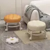Taburete Pequeño Universal con Ruedas Taburete Bajo con Polea para el Hogar Banco para Niños Silla Pequeña con Ruedas Taburete Redondo Móvil Taburete para Sofá de Sala de Estar