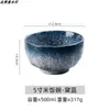 Tigelas de 5 polegadas Tigelas de Cerâmica Estilo Japonês para Comer Tigelas de Sopa de Cerâmica Rústica Feitas à Mão Louça Japonesa Tigela Doméstica para Macarrão Instantâneo e Conjunto de Hashis