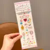Adesivos de Diamante para Crianças Maquiagem de Sobrancelha para Meninas Coração Estéreo Adesivos de Cristal Coloridos Gema Pérola Rosto Borboleta