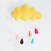 Decoração Personalizada de Tenda Infantil Nuvens e Gotas de Chuva Feltro Decoração de Interior Casa de Brincar Decoração para Fotografia