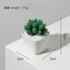 Adornos de Escritorio de Vidrio Zibo, Macetas con Suculentas Artificiales, Manualidades con Flores Preservadas, Buenos Artículos para Escritorios de Oficina y Estaciones de Trabajo