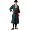 Conjunto de Fantasia Cosplay One Piece para Adultos e Crianças Luffy Zoro Robin Traje Cosplay Fantasia de Performance para Festa de Halloween
