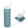 Taza de Agua Plegable de Silicona Portátil, Taza para Ciclismo y Fitness, Tetera Resistente a Caídas para Deportes al Aire Libre, Regalo