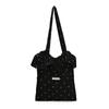 Bolsa de Ombro de Chiffon Fresca e Doce de Fada da Primavera Bolsa Feminina Fofa com Babados Bolsa Fashionável de Grande Capacidade Bolsa de Classe para Deslocamento