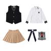 Ropa de clase para estudiantes de primaria traje de chaleco estilo británico ropa de actuación jardín de infantes Ropa de jardín ropa de primavera y otoño