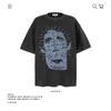 Camiseta de Manga Corta de Algodón Puro Pesado de 250 g con Estampado de Personaje de Parodia Americano para Hombre y Mujer en Verano Holgada Moderna Marca Transfronteriza Venta al por Mayor