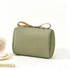 Bolsa de maquiagem simples de nylon, bolsa impermeável para guardar batom, necessaire de viagem, bolsa organizadora de cosméticos leve